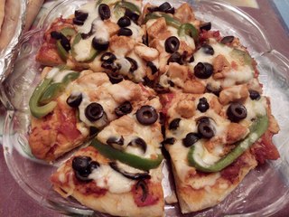 Chicken Tikka Pizza (Over & Fry Pan) By Sehar Syed.