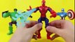 Superheroes Mashers Marvel Action Heroes Spiderman The Incredible Hulk Captain America Sup