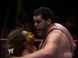 Ultimate Warrior slams Andre The Giant