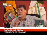 Ecuador declaraciones del Presidente Rafael Correa sobre UE