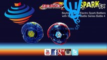 Beyblade XTS Electro Spark Battlers  Battle Series 4 L-Drago  Blue Recolor  Vs Tornado Pegasus