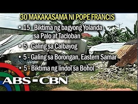 Sino ang 30 makakasama ni Pope Francis sa tanghalian?