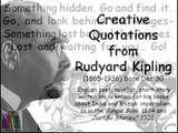 Creative Quotations from Rudyard Kipling for Dec 30