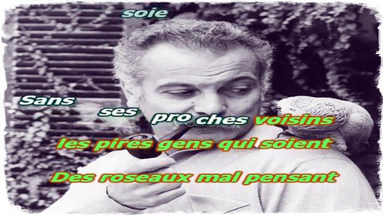 KARAOKE GEORGES BRASSENS - Le grand chêne