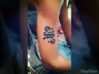 Egyptian airbrush tattoo