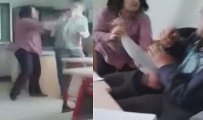 İşitme engelli öğrencilere dayak