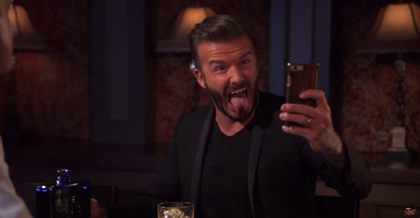 David Beckham does selfie