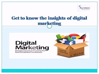 Get to know the insights of digital marketing