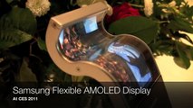 Samsung Flexible AMOLED Display at CES 2011