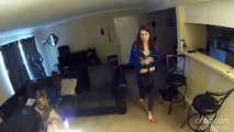 Young Woman attacked by robbers at home - her security system caught it on camera
