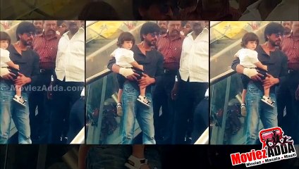 Shah Rukh Khan & AbRam Enjoy A Day Out In A City Mall