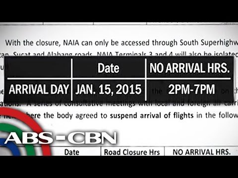 NAIA flights to be affected by Pope's visit