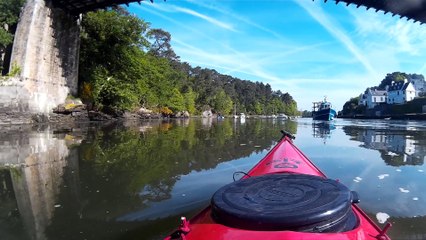 Lar rivière d'Auray en kayak