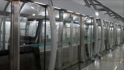 Ligne 14 du Metro de Paris en gare d'Olympiades