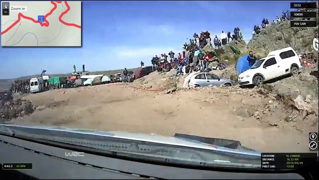 camara interior dani sordo rally argentina 2015 Especial 11 Power Stage. El Condor