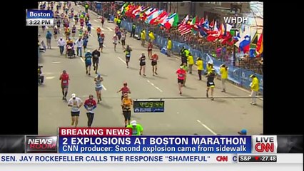 Video of Explosions at the Boston Marathon 2013