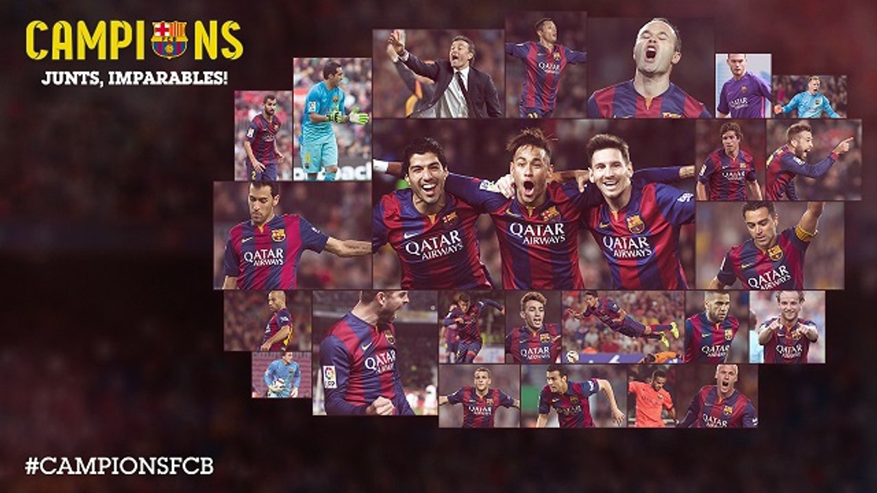 Campions de lliga 2014/15. Junts, imparables!