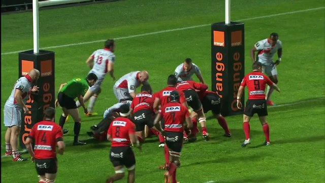 TOP14 - Oyonnax - Lyon: Essai Silvere Tian (OYO) - J25 - Saison 2014/2015