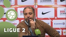 Conférence de presse AS Nancy-Lorraine - Angers SCO (0-0) : Pablo  CORREA (ASNL) - Stéphane MOULIN (SCO) - 2014/2015