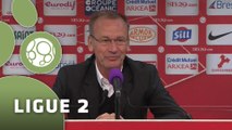 Conférence de presse Stade Brestois 29 - ESTAC Troyes (2-1) : Alex  DUPONT (SB29) - Jean-Marc FURLAN (ESTAC) - 2014/2015