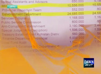 Royal expenditures of bureaucracy on peak in KP