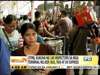 LTFRB, nangangailangan ng 145 inspektor