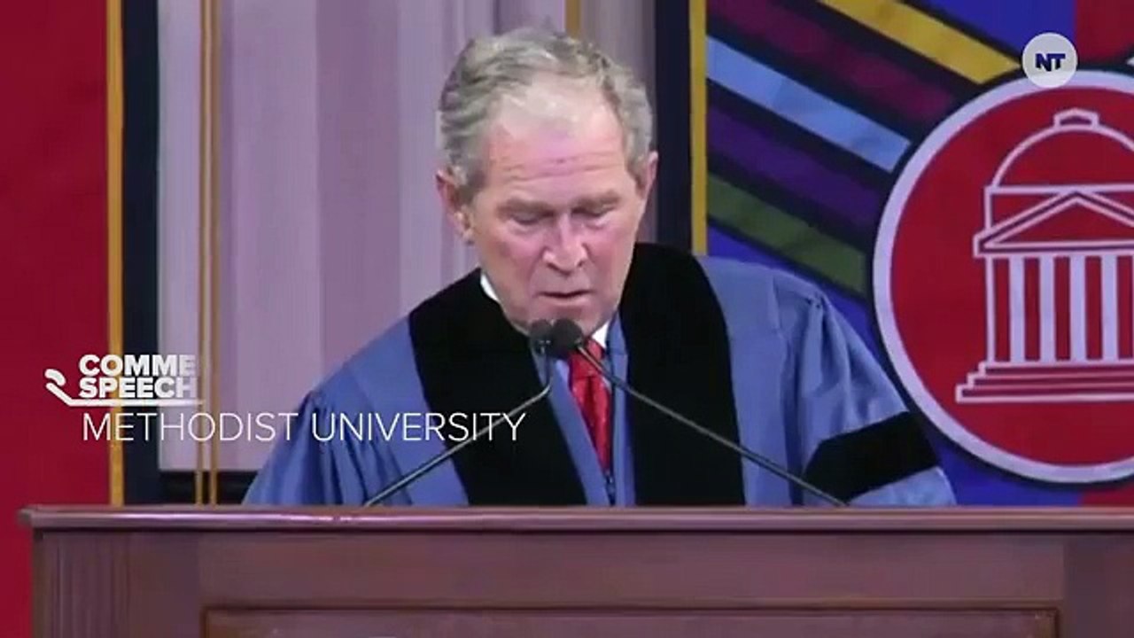 Bush Reminds Grads: Even C Students Can Be President