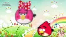 ANGRY BIRDS Cartoon Finger Family Nursery Rhymes for Kids Children Songs 2D Animated