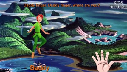 Finger Family Peter Pan Disney Songs | Nursery Rhymes for Children