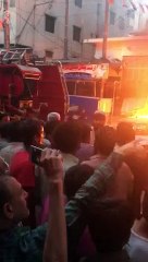 fire near Yousuf plaza anarkali bazar