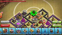 Clash of Clans Rathaus level 8 Verteidigung mit Luftfeger ( War Base )