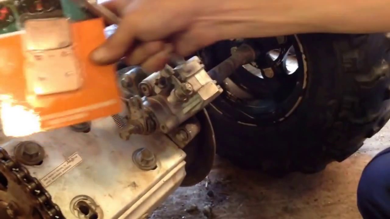 How to replace rear brake pads on a Suzuki LTZ 400 Atv 4 wheeler