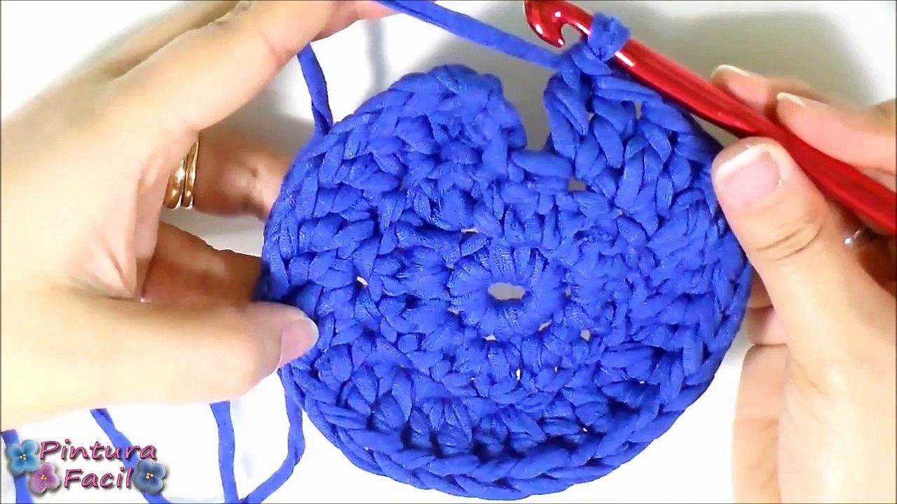 Como hacer Bolsos de Trapillo paso a paso Crochet XXL Ganchillo Totora DIY Trapillo Pintura Facil