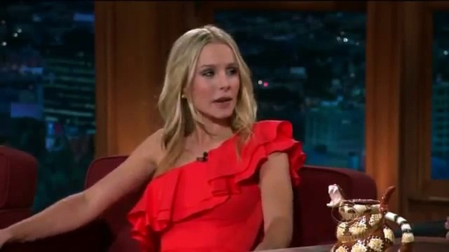 Craig Ferguson Kristen Bell Flirtatious Pick Up Inteview - Take your dress off!