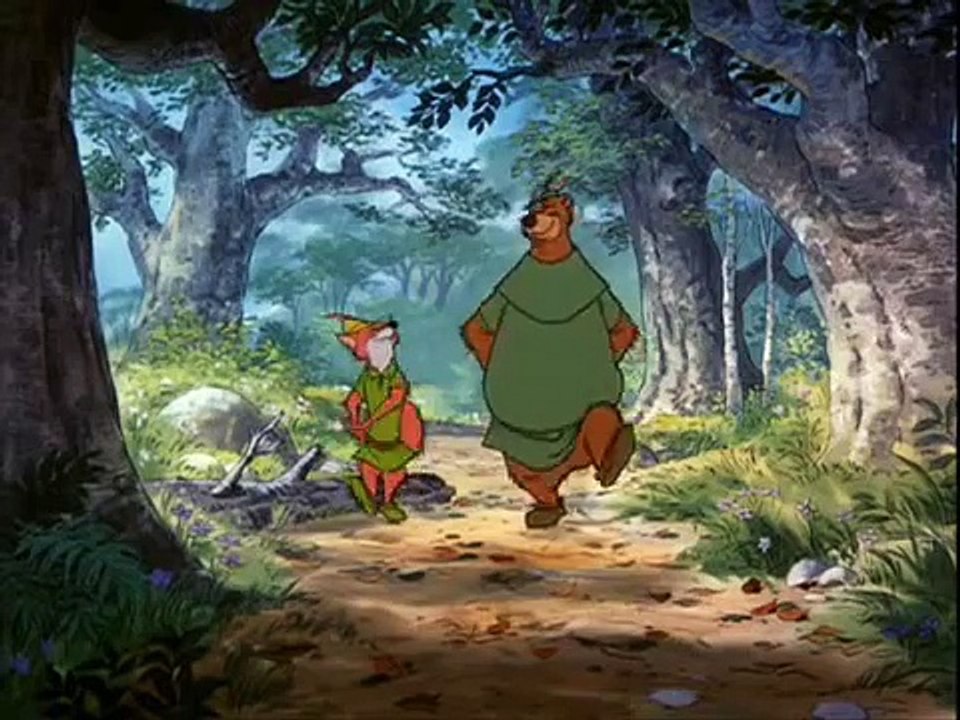 Classic Disney's Robin Hood (Sing Along Song) - Robin & Little John Running Through The Forrest.mov