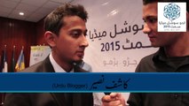 Kashif Naseer views about Urdu Social Media Summit 2015