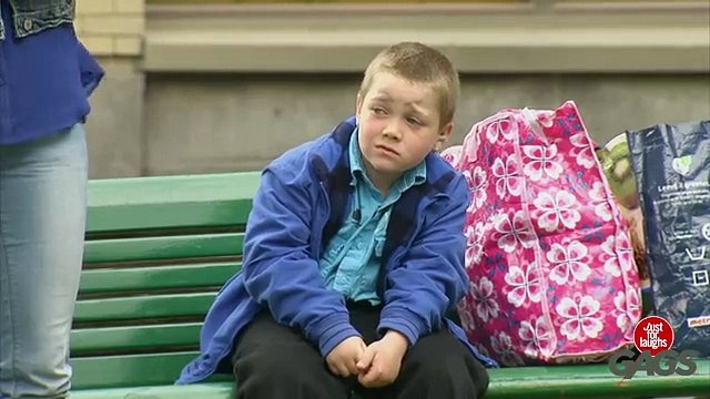 Kid Disappears Under Wedding Dress_