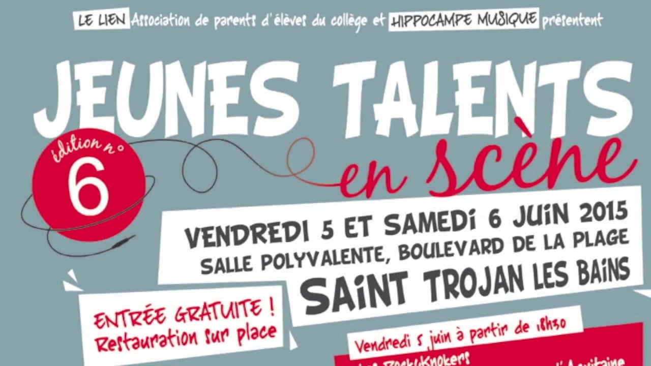 Festival Jeunes Talents en Scène, 5 et 6 juin 2015