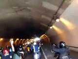 Scooters and Motorcycles clash in SF tunnel