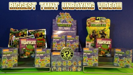 Biggest Teenage Mutant Ninja Turtles TMNT Unboxing! Case of Mystery Minis, Kidrobot Blind Boxes!