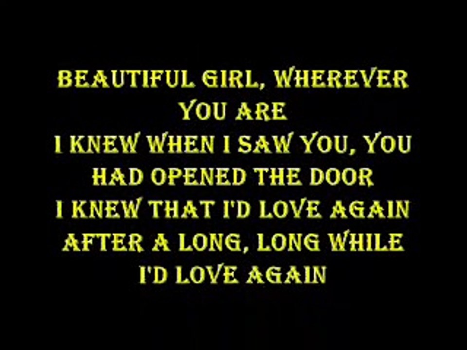 Beautiful Girl Lyrics On Screen by Jose Mari Chan Vidéo Dailymotion