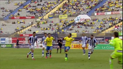 2ª División 2014-2015 - 38ª Jornada - UD Las Palmas vs Recreativo de Huelva (3-0) JONATHAN VIERA, VICENTE GÓMEZ y ÁNGEL LÓPEZ