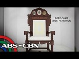 Upuan at altar na gagamitin sa pagbisita ni Pope, ipinasilip