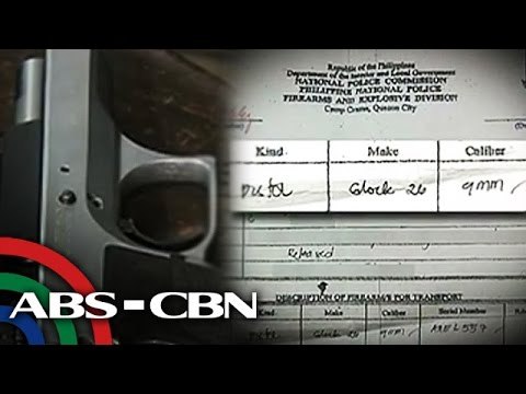 Preso ng Bilibid, may gun permit?