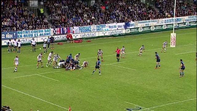 TOP14 - Castres - Brive: Essai Remi Tales (CAS) - J25 - Saison 2014/2015