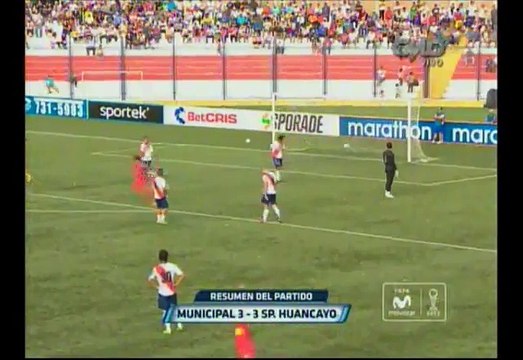 Deportivo Municipal y Sport Huancayo empataron 3 - 3 por el Torneo Apertura 2015