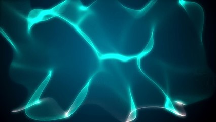 Visualization of an object moving on a green blue background.