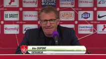 Réaction d'Alex Dupont après Stade Brestois 29 - ESTAC Troyes