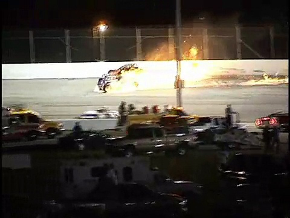 Driver Escapes Serious Injury in Fiery Race Car Crash