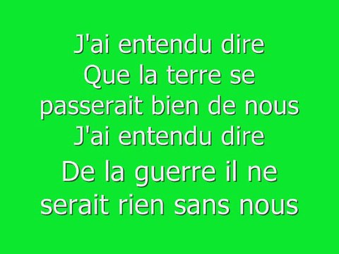 Corneille ft La fouine Des peres,des hommes et des freres paroles